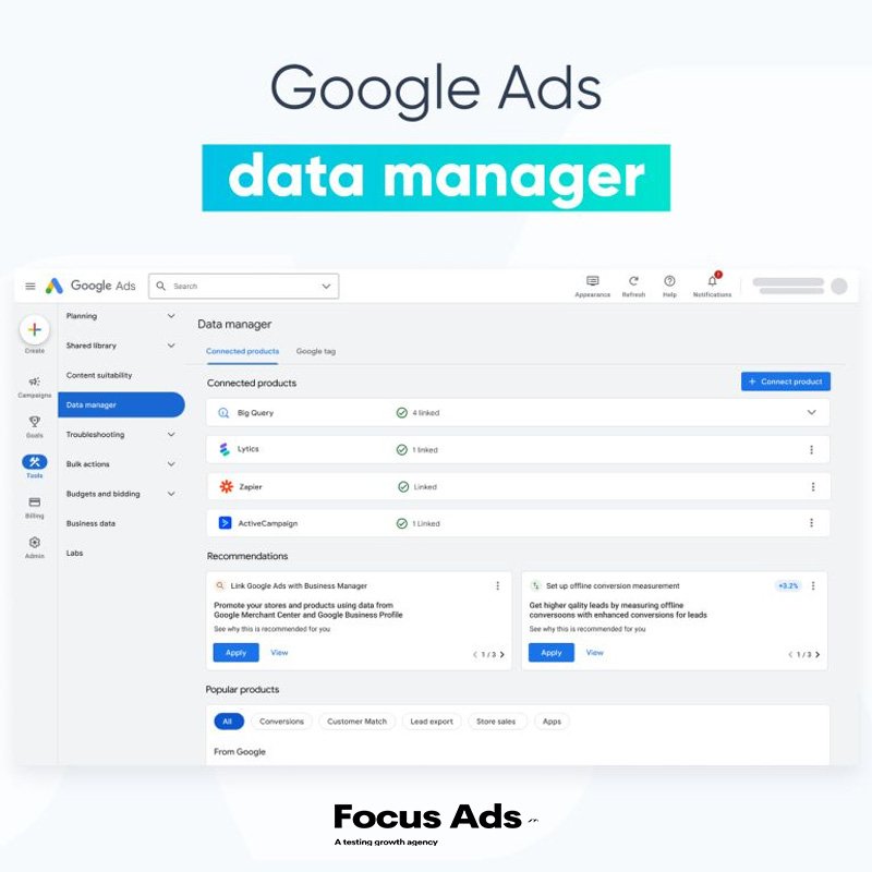 beneficios google ads data manager